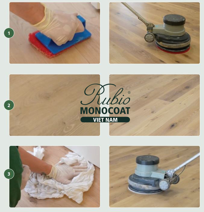 quy trình thi công dầu lau gỗ 2C