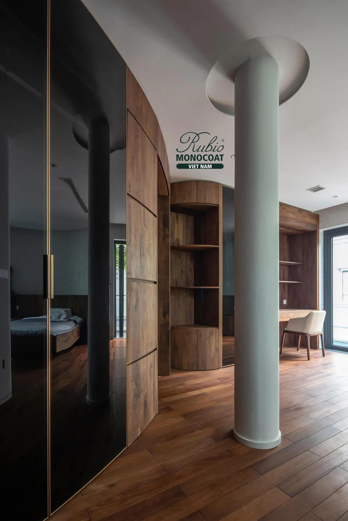 dầu lau gỗ nội thất 2C Pure x gỗ Óc chó 10