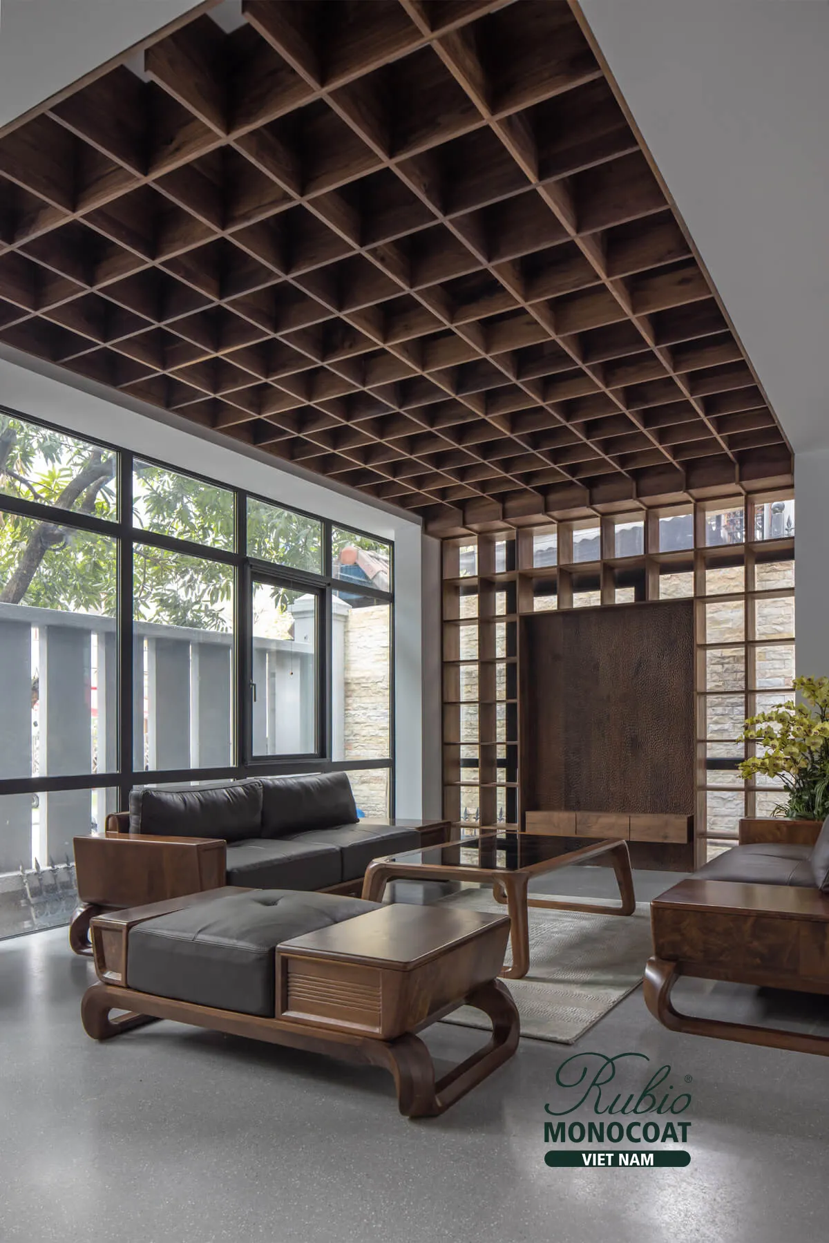 dầu lau gỗ nội thất 2C Pure x gỗ Óc chó 10