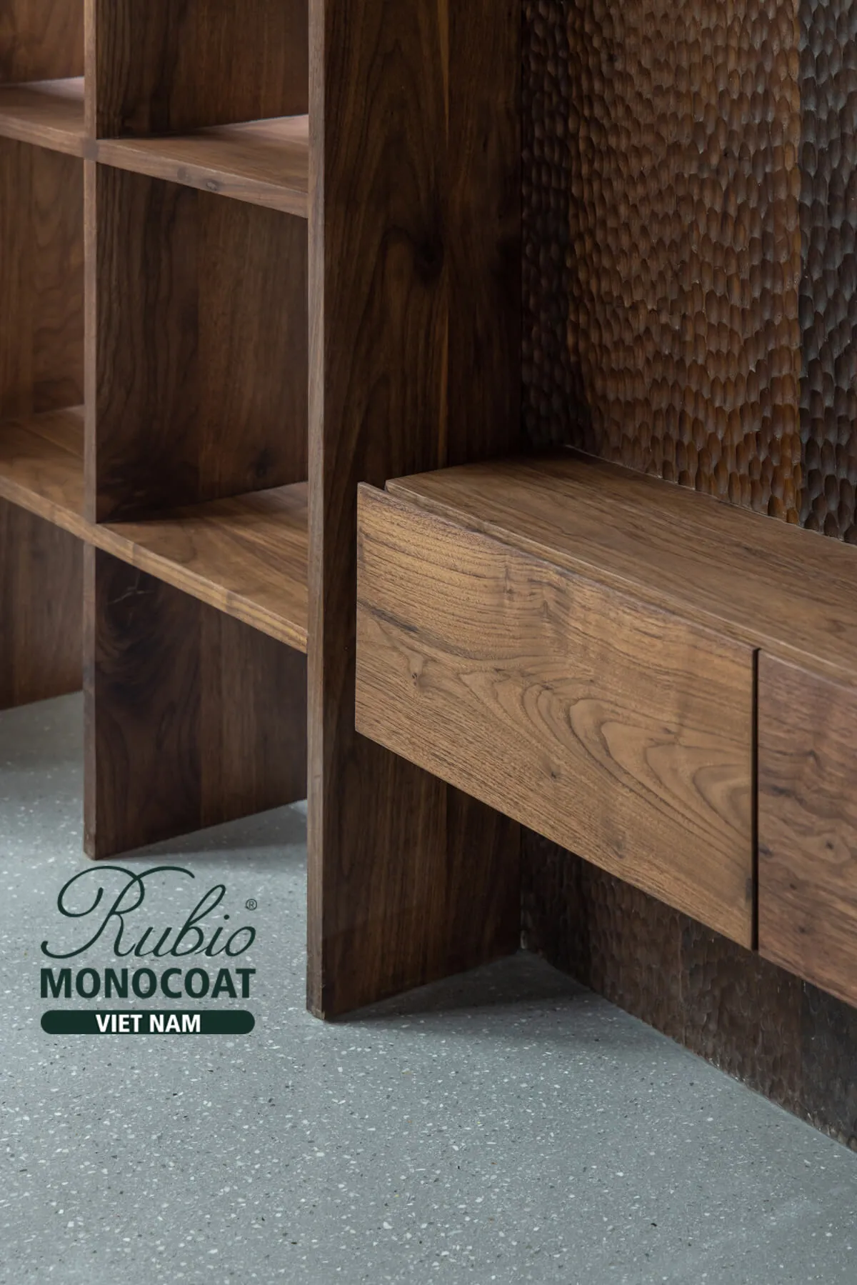 dầu lau gỗ nội thất 2C Pure x gỗ Óc chó 10