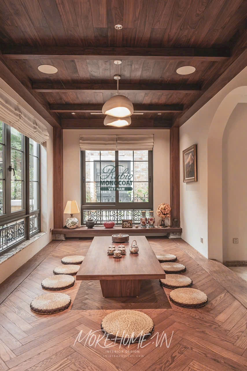 Vista Lago - dầu lau gỗ 2C Walnut x Smoke Brown x Chocolate